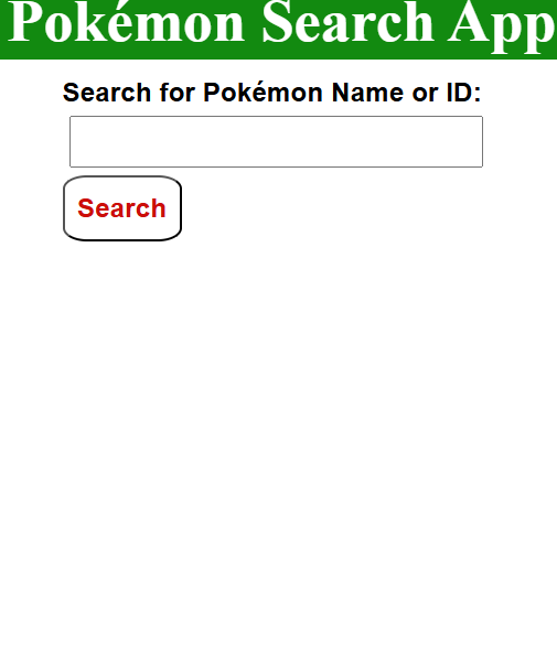 A snippet with an input field and one Search button.